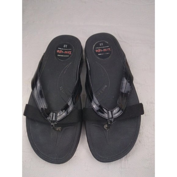 Skechers Womens Tone Ups Sandals Black Size 10 Tone Up While You Walk - Picture 1 of 8